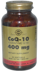 Solgar Коэнзим Q10 400 мг 60 гелевых капсул