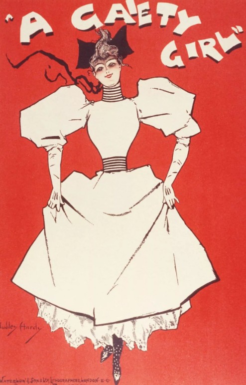 Афиша к одному из первых мюзиклов «A Gaiety girl», поставленному в 1893 году